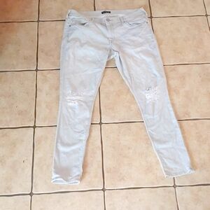 Express SuperSoft 14 size female ripped legging pants